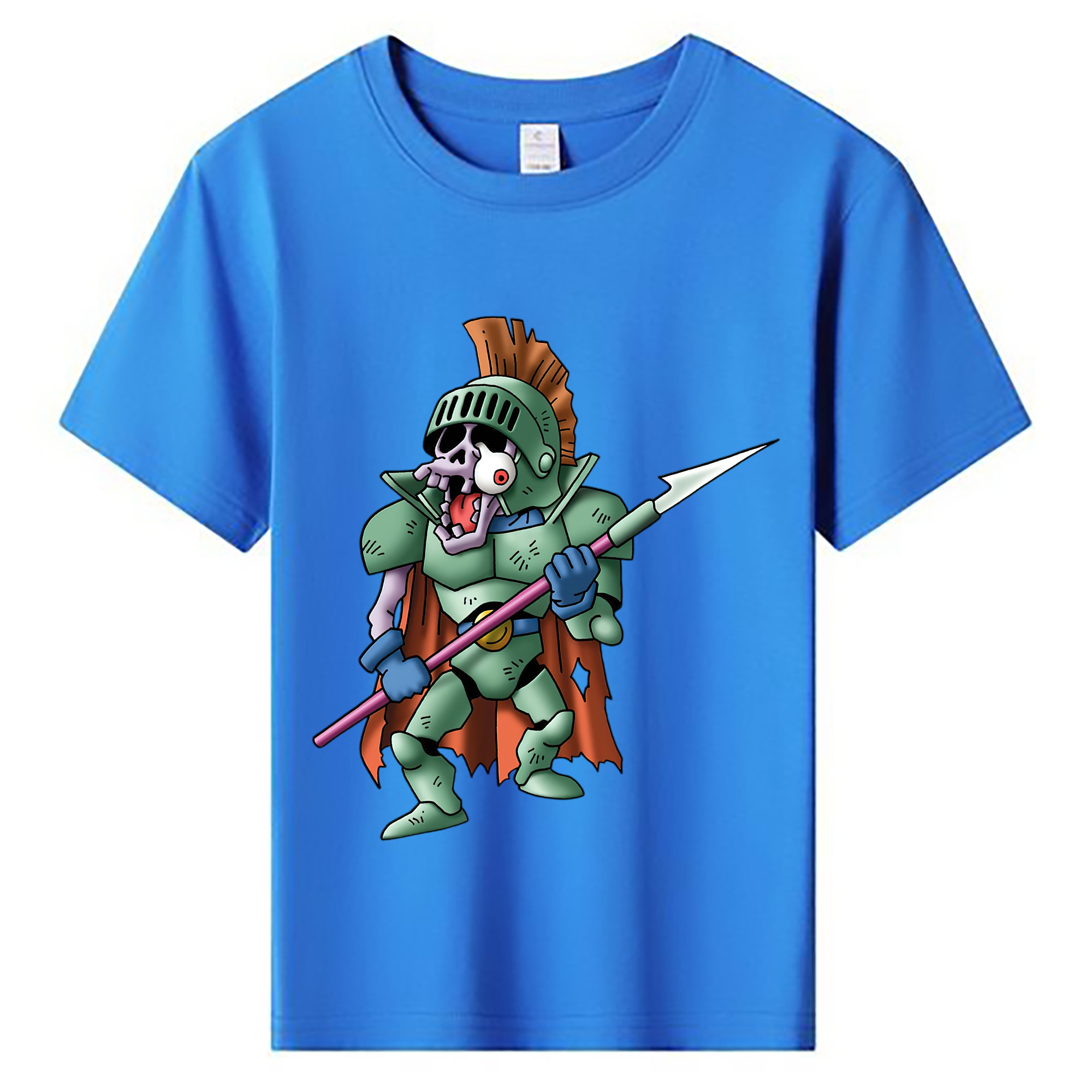 （画像用） ドラゴンクエスト Doragon Kuesuto Dragon Quest 綿100％キッズTシャツ（フロントプリント）